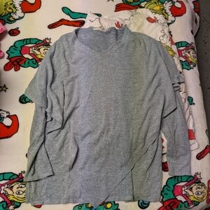 Gray Mock Neck Sweater
